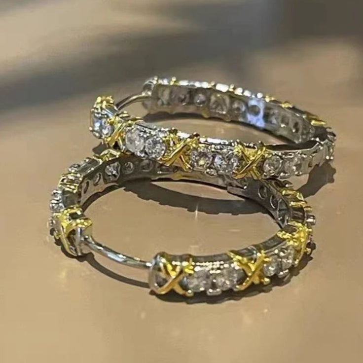 Amalia Silver Hoop Earrings