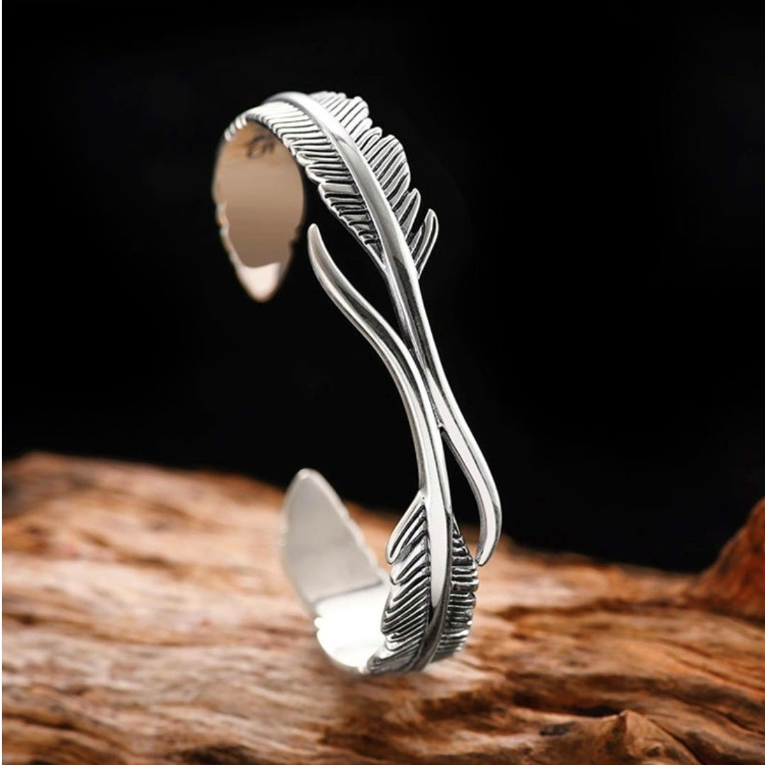 Silver Feather Ring