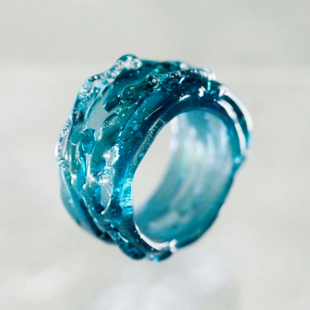 Ocean Wavy Nature Ring