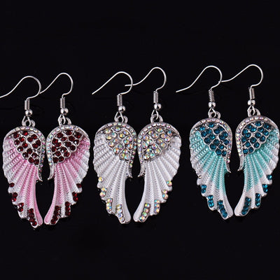 Crystal Angel Earrings