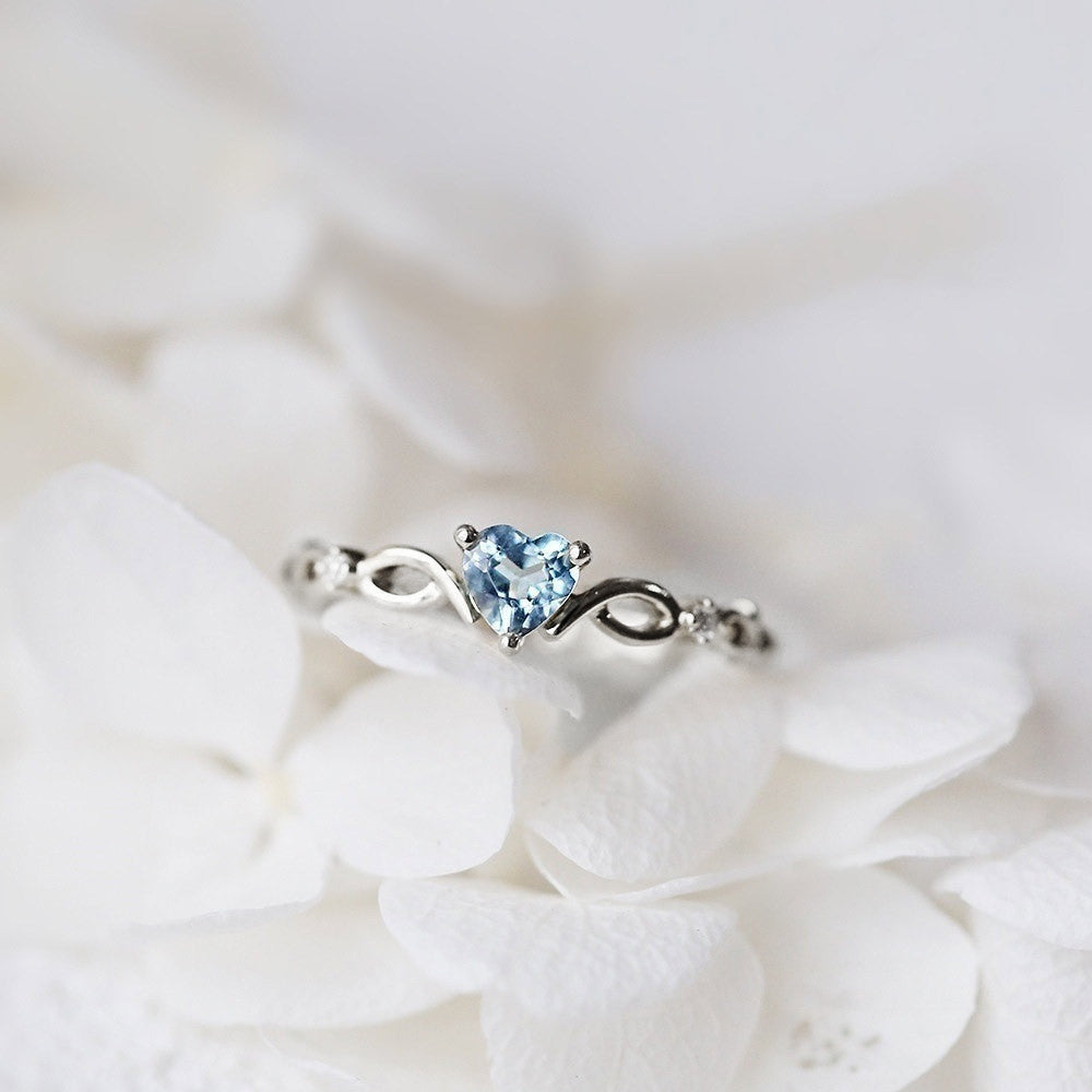 Zirconia Heart Ring