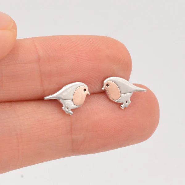 Robin Bird Stud Earrings