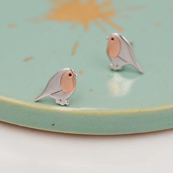 Robin Bird Stud Earrings