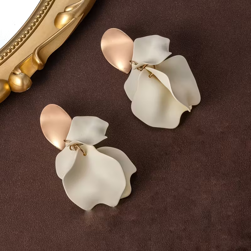 Abstract Floral Earrings