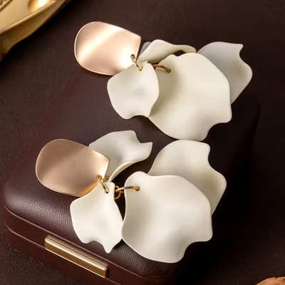 Abstract Floral Earrings