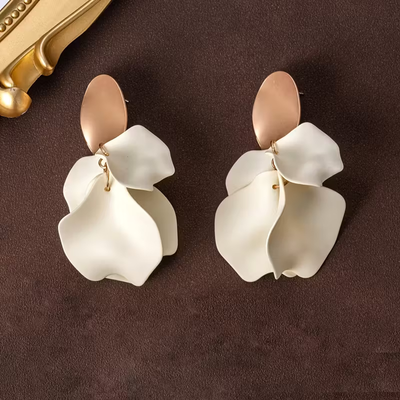 Abstract Floral Earrings